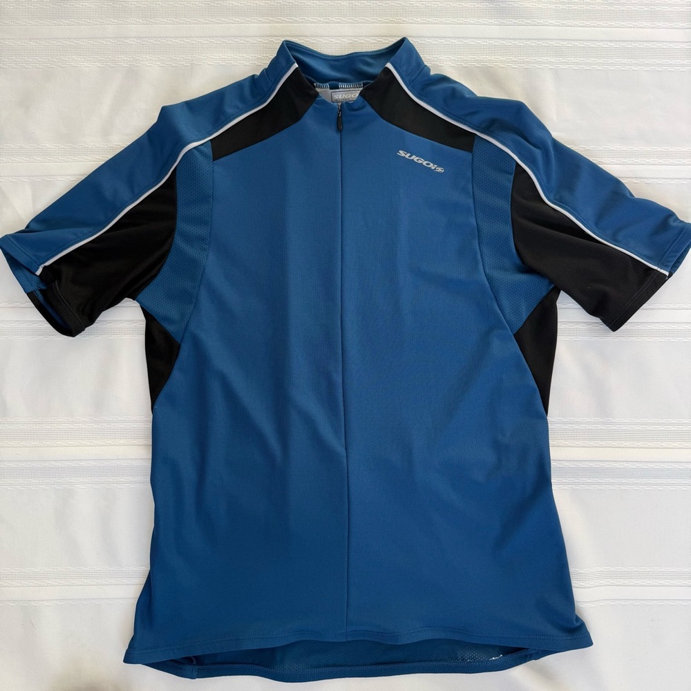 SUGOI Men's Dynamic Blue and Black Cycling Jersey